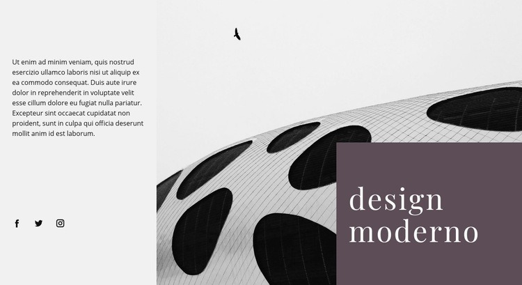 Forme aliene in architettura Mockup del sito web