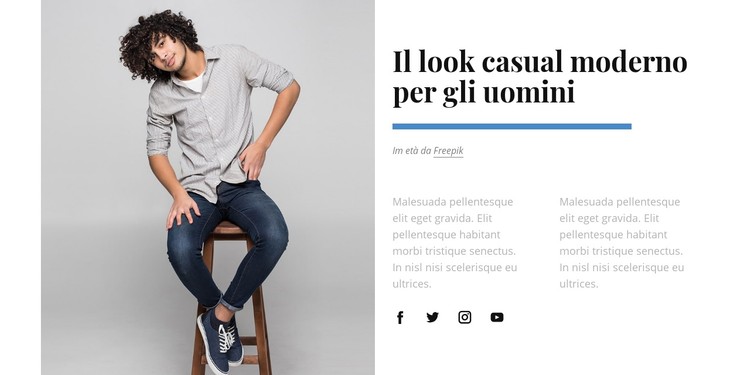 Look casual per uomo Modello CSS