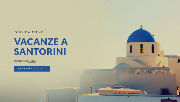 Vacanze a Santorini Modello CSS