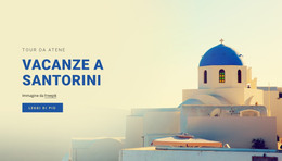 Vacanze A Santorini - Modello HTML5
