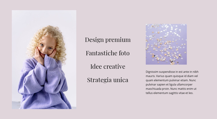 Pacchetto completo di design Modello HTML