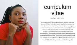 Curriculum Del Direttore Generale - Modello HTML5