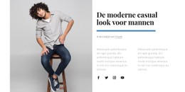 Casual Look Voor De Man Basis CSS-Sjabloon