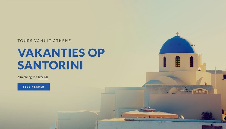 Santorini vakantie CSS-sjabloon