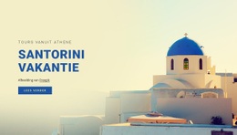 Santorini Vakantie Sjablonen Html5 Responsief Gratis