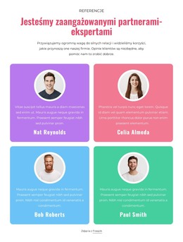 Wzmacniacz Siatki Referencji - Szablon HTML I CSS