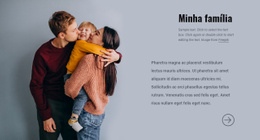 Minha Família - Design HTML Page Online