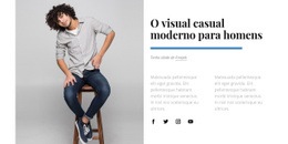 Look Casual Para Homem - Create HTML Page Online