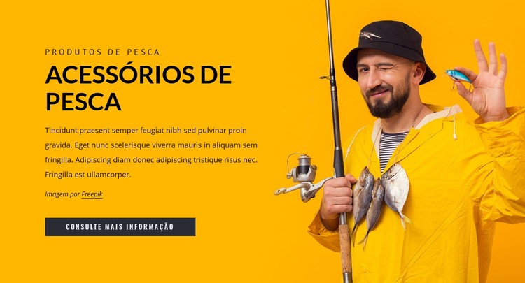 Acessórios de pesca Template CSS