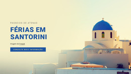 Férias Santorini - Modelo HTML5