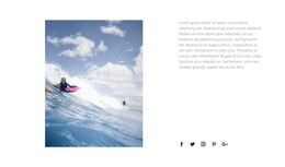 Layout Do Site Para Conquiste As Ondas