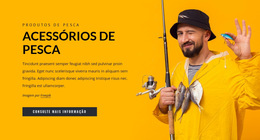 Acessórios De Pesca - Modelo De Site Simples