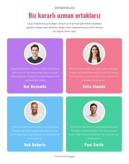 Referans ızgara Tekrarlayıcı Için Ana Sayfa Bölümleri