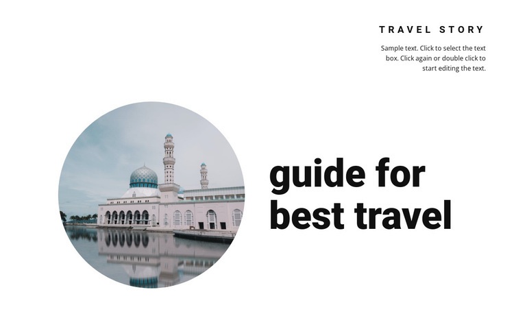 Incredible travel stories Webflow Template Alternative