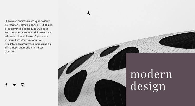 Alien forms in architecture Website Mockup