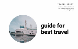 Incredible Travel Stories - Simple Website Template