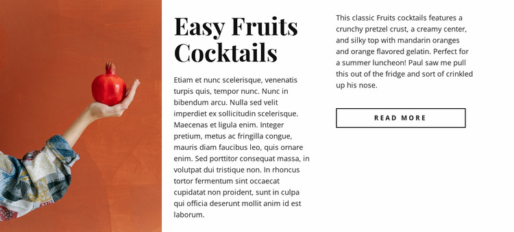 Vitamin Juices Landing Page