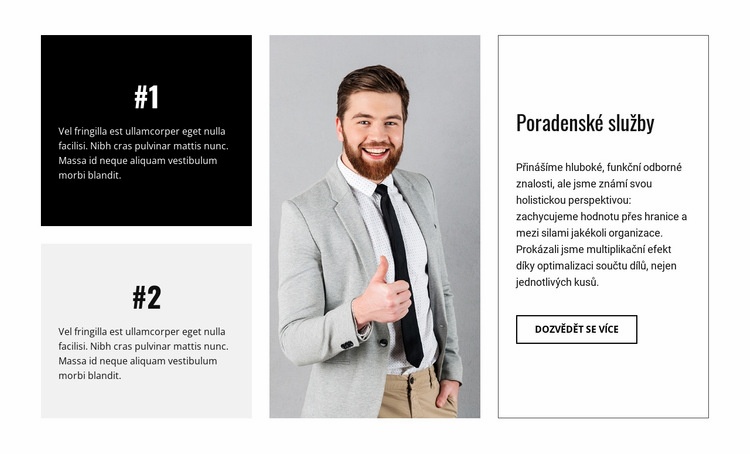 Obchodní poradenská firma Šablona HTML