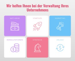 Führung Eines Unternehmens Vorlage HTML CSS Responsive