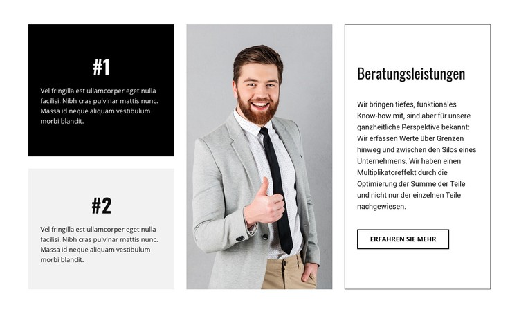 Unternehmensberatung CSS-Vorlage