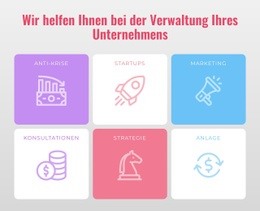 Führung Eines Unternehmens - Benutzerdefinierte HTML5-Vorlage