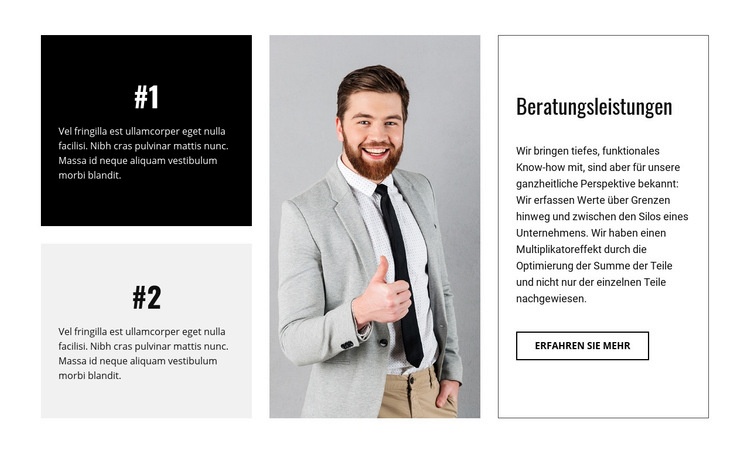 Unternehmensberatung Website design