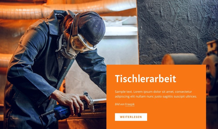 Tischlerarbeit Website design