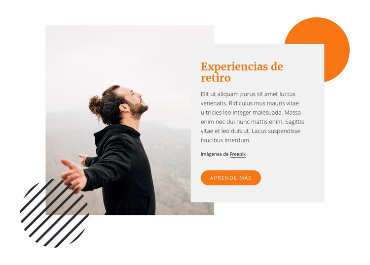 Experiencia de retiro Diseño de páginas web