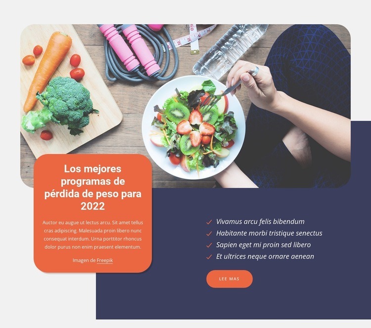 Los mejores programas para bajar de peso. Diseño de páginas web