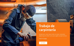 Trabajo De Carpintería: Plantilla De Página HTML