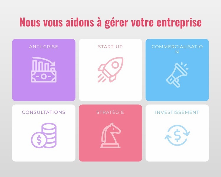 Gérer une entreprise Conception de site Web