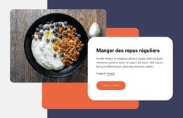 Manger Des Repas Réguliers - Page De Destination Personnalisée