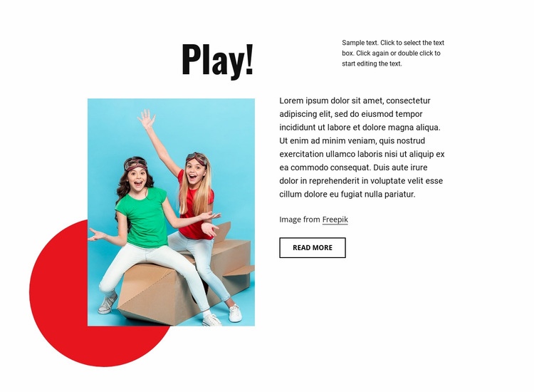 Learn and play Homepage Design