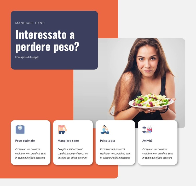 Come perdere peso Modello CSS