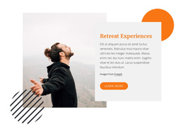 Retreat Experience - Drag & Drop Joomla Template