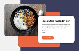 Ontwerpsjabloon Voor Regelmatige Maaltijden Eten