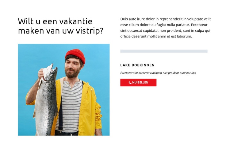 Vissersmeer Website mockup