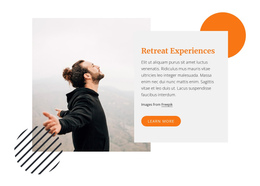 Retreat Experience - Responsive One Page Template