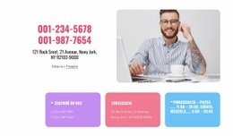 Skontaktuj Się Z Nami Blok Z Repeaterem Sieci - Szablon Osobisty