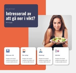 Hur Man Går Ner I Vikt - Kreativ Mångsidig Webbplatsdesign