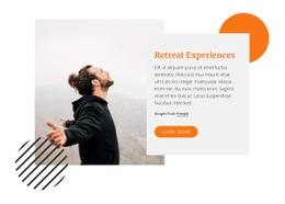 Retreat Experience - Modern Web Page Design