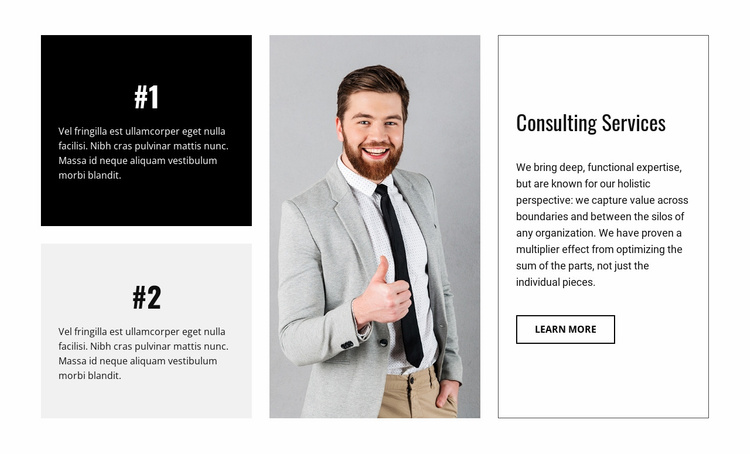 Business consultancy firm Website Template
