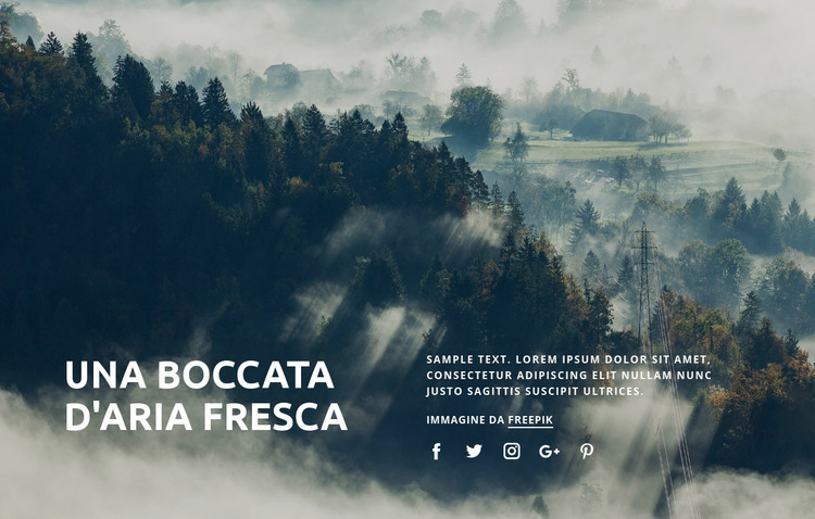 Respiro d'aria fresca Modello Joomla