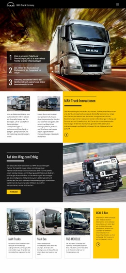 HTML5-Design Für Mann Lastwagen Für Den Transport
