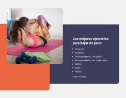 La Mejor Plantilla HTML5 Para Ejercicios Para Bajar De Peso