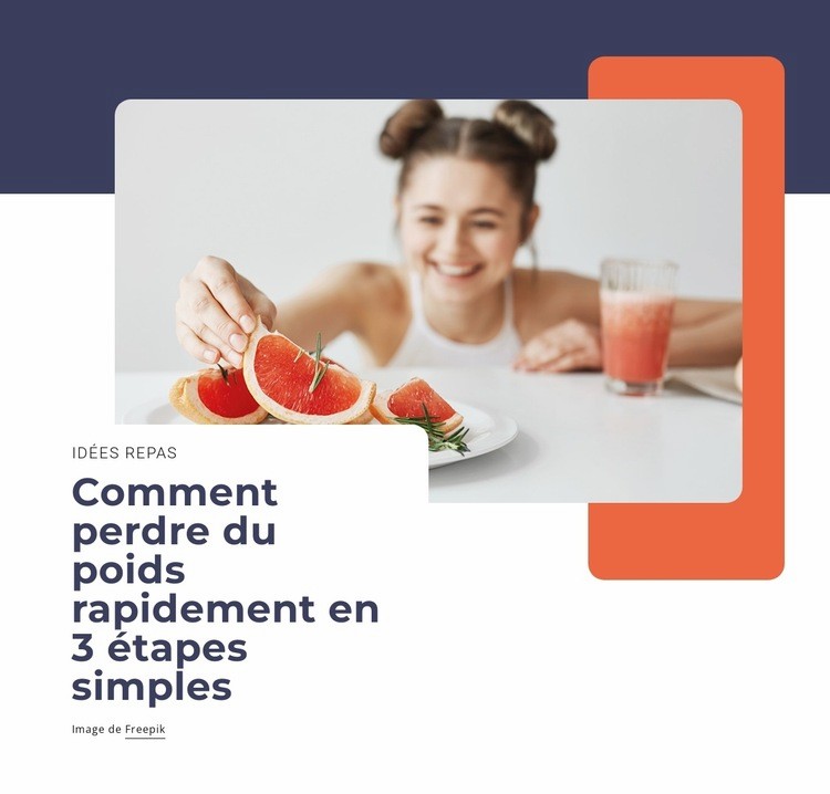 Comment perdre du poids rapidement Créateur de site Web HTML