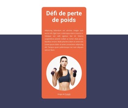 Défi De Perte De Poids - Thème CSS Gratuit