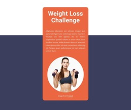 HTML Page For Weight Loss Challenge