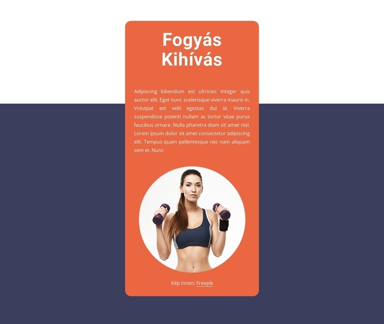 Fogyás kihívás HTML Sablon