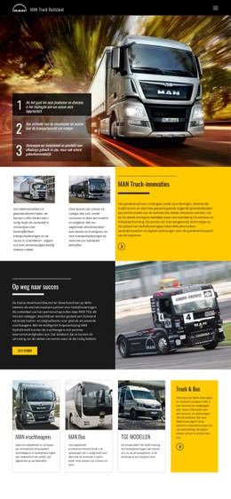 MAN Vrachtwagens Voor Transport Html5-Website